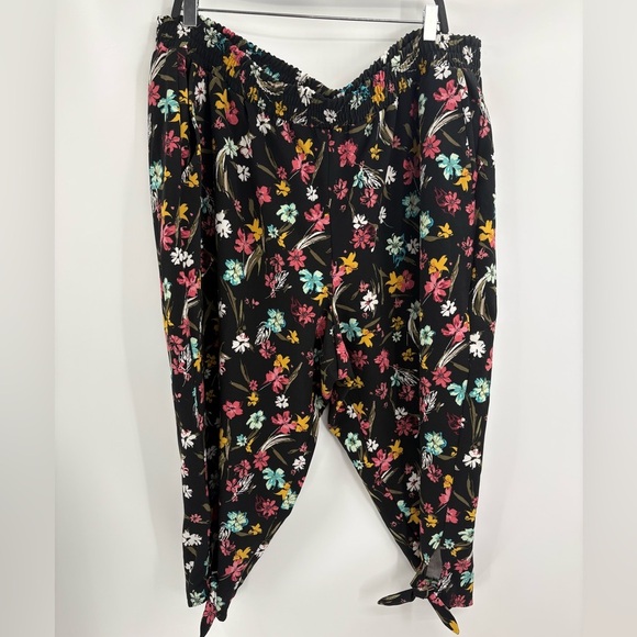 Lane Bryant floral boho summer print balloon parachute flowy pants size 22/24 - Picture 1 of 14
